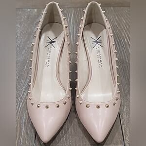 Kardashian Kollection Pink Studded Heels, Women's Size 8.5